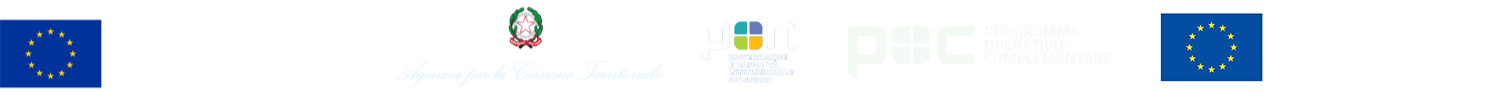 Loghi istituzionali del portale del reclutamento, in ordine: Unione Europea, Agenzia per la coesione territoriale, PON, Programma operativo complementare, NextGenerationEU